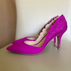 Fuchsia color shoes